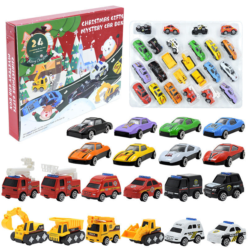 🔥Limited Time Promotion 60% OFF!!!🚗Kids Advent Calendar for Boys: Alloy Construction Engineering Vehicle Toy Sets