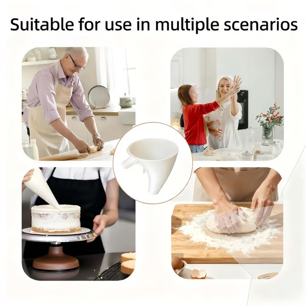 🔥Last Day 57% OFF - ✨Flour Funnel for Culinary Aid Stand Mixer