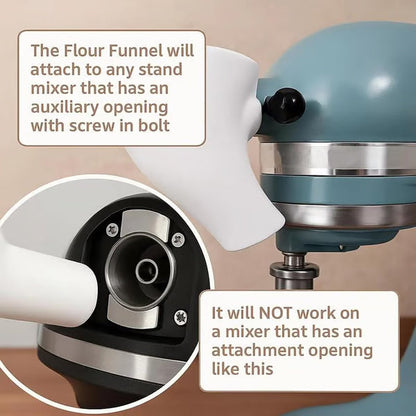 🔥Last Day 57% OFF - ✨Flour Funnel for Culinary Aid Stand Mixer