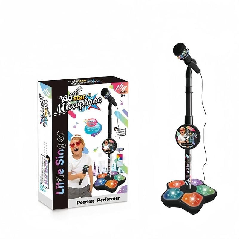 🎄2025 Christmas Sale🎅Microphone Toy, Karaoke Machine Toy with Light