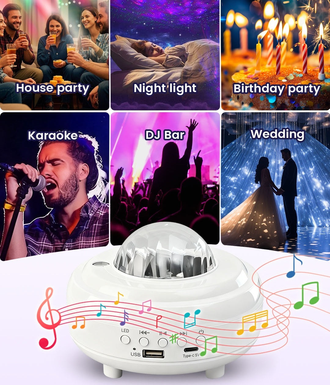 🌌Christmas Hot Sale 50% OFF! ✨ Northern Lights Aurora Projector – Enjoy the starry sky at home ✨