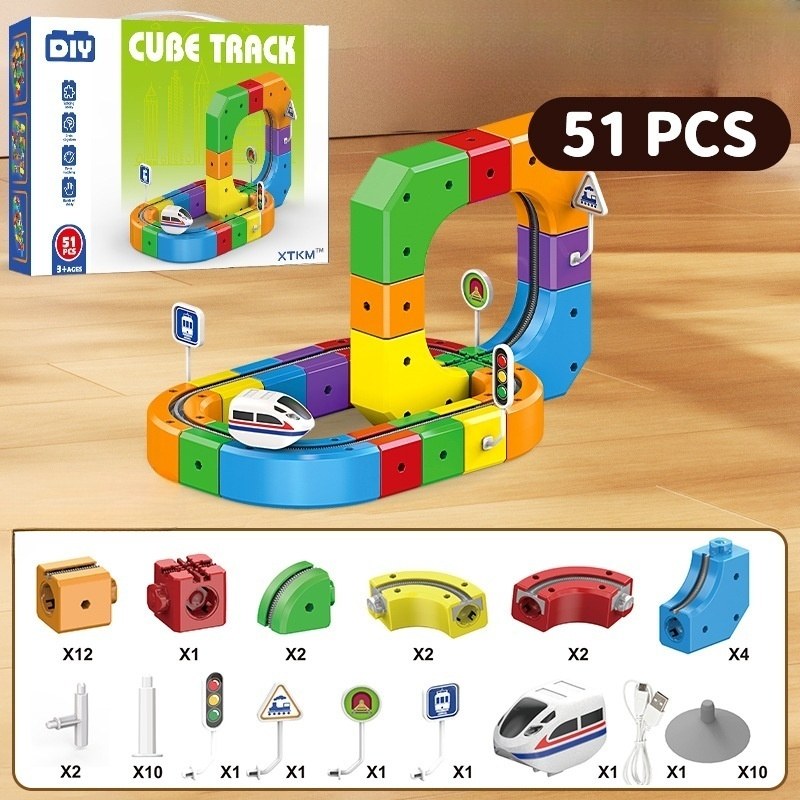 DIY Cube Track – Creatief & Actief – Creatieve DIY Treinbaan