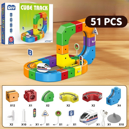 DIY Cube Track – Creatief & Actief – Creatieve DIY Treinbaan