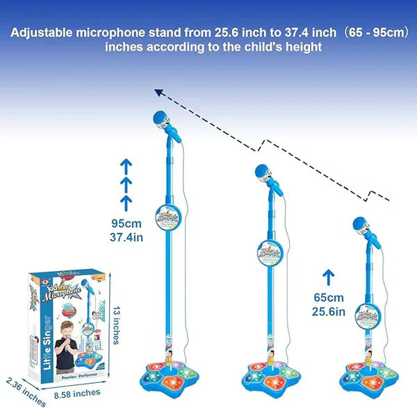 🎄2025 Christmas Sale🎅Microphone Toy, Karaoke Machine Toy with Light