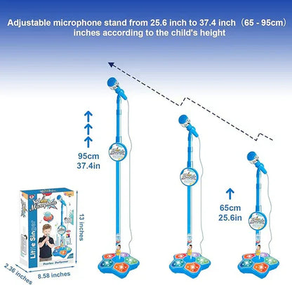 🎄2025 Christmas Sale🎅Microphone Toy, Karaoke Machine Toy with Light