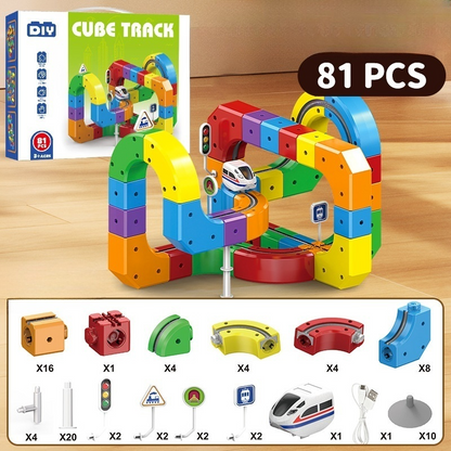 DIY Cube Track – Creatief & Actief – Creatieve DIY Treinbaan