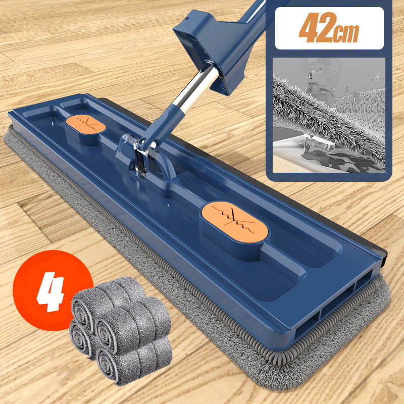 🧹 50% OFF + FREE BUCKET! 💦 2025 Ultra-Absorbent Flat Mop - Large 360° Swivel Head for Effortless Floor Cleaning, Limited Stock! 🏠🚀