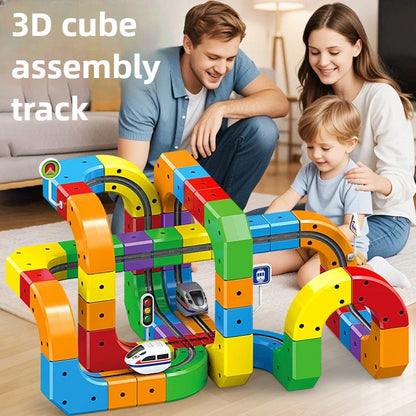 DIY Cube Track – Creatief & Actief – Creatieve DIY Treinbaan