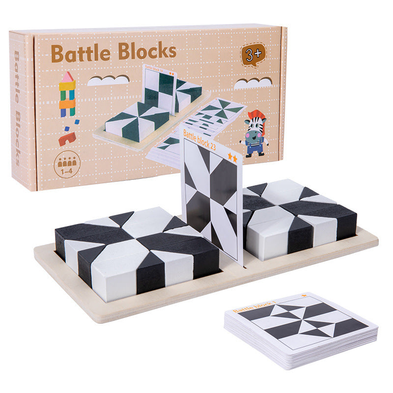 🔥Super Hot Sale 50% OFF🔥Creative Black & White Block Puzzles Set for Kids