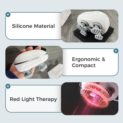 💗🐈Portable Waterproof Electric Scalp Massager