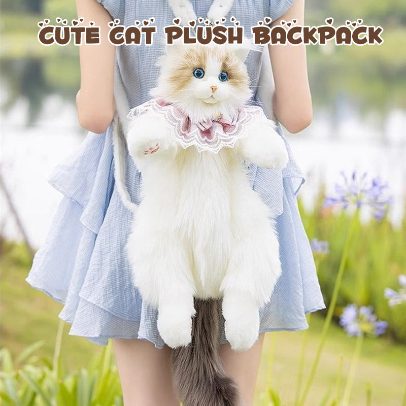 ✨Cute Cat Plush Backpack