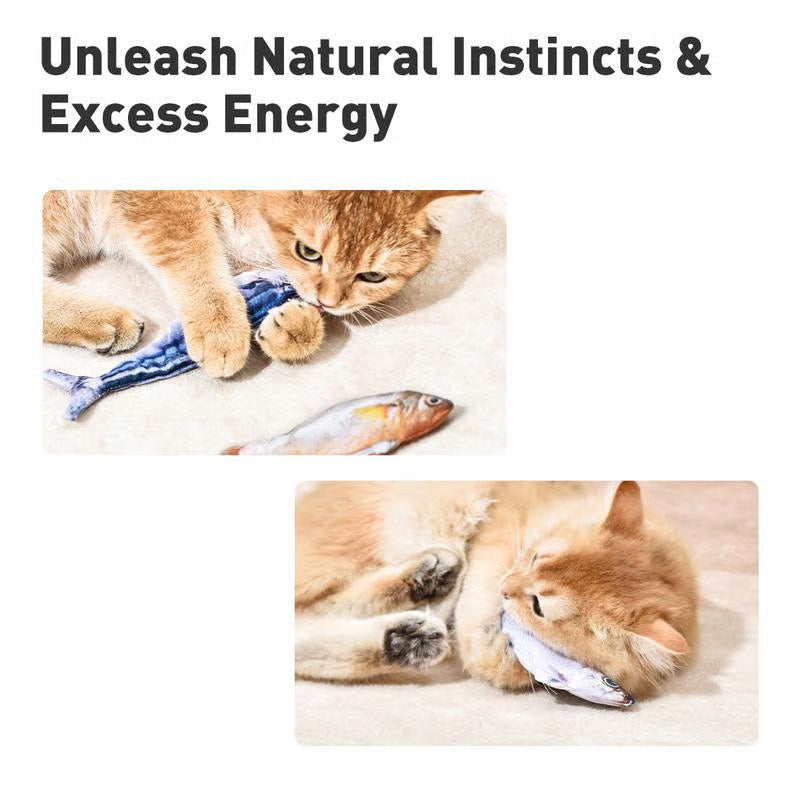 🎄Christmas Pre-Sale – 50% OFF! 🐟 Your cat will love this jumping fish!