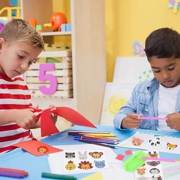 ‍🎄Christmas Hot Sale 49% OFF🎄DIY Children's Free Stick Cartoon Diamond Painting