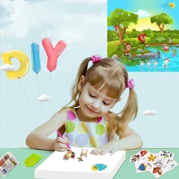 ‍🎄Christmas Hot Sale 49% OFF🎄DIY Children's Free Stick Cartoon Diamond Painting